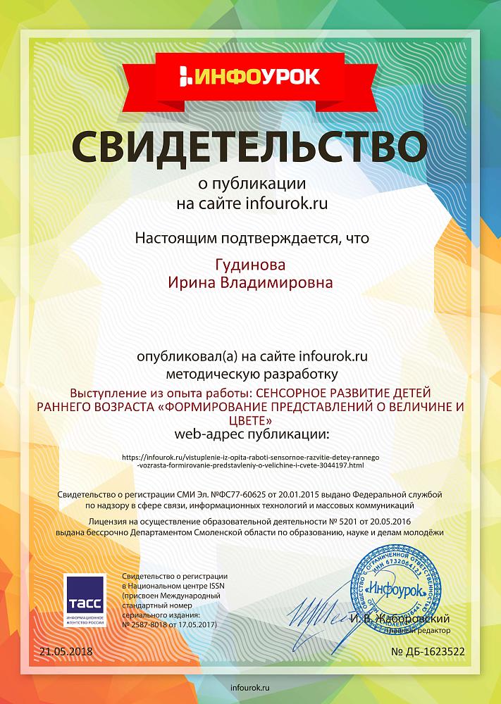 свидетельство